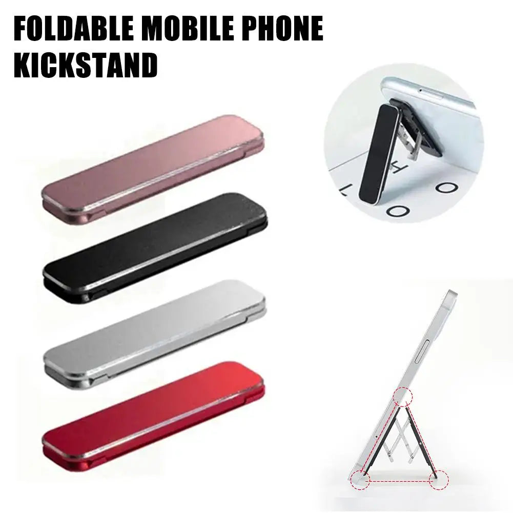 PC Self Adhesive Folding Mobile Phone Stand Bracket Invisible Portable Phone Kickstand Bracket Desktop Phone Holder