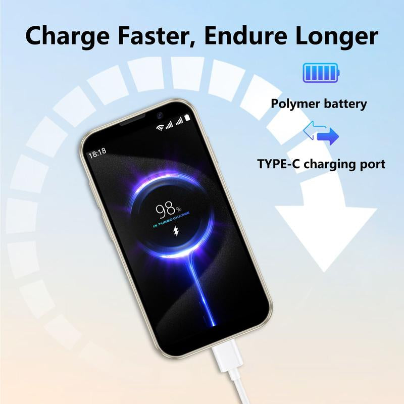 SOYES Mini Smartphone 3.0" HD Touchscreen Kids' Toy Cellphone GPS Portable Lightweight Android System Capabilities 3MP+5MP Dual Camera Setup Perfect Gift for Kids Learning Tool