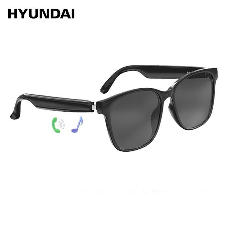 HYUNDAI C8 Pro Wearable Multifunctional Bluetooth Smart Glasses, Durable Anti-Blue Light Glasses with Earbud Headset for Music & Calls, Electronic Audio Glasses for Men & Women, Bluetooth Clear Glasses