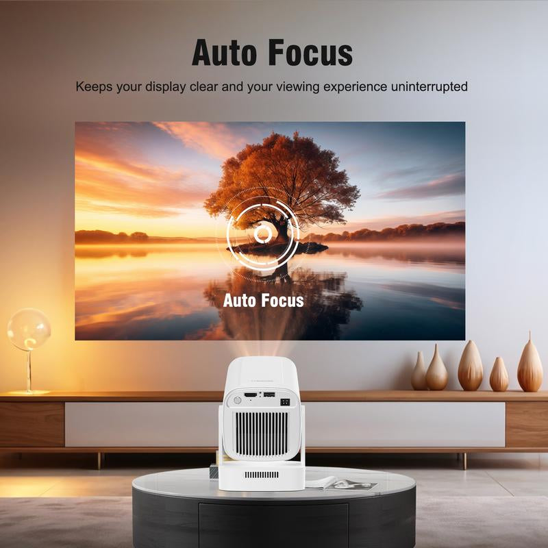 [US Warehouse] Magcubic Auto Focus HY310 Projector 330ANSI Google Assistant 4K Videosource Supported Native 1080P BT5.4 WIFI6 Android 11 Built-In Speaker Allwinner H713 180° Flexible 130"Screen 60Hz Reflash Home Cinema Mini Portable Projector