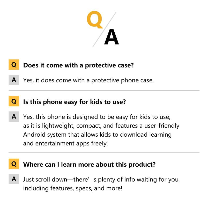 SOYES Mini Smartphone 3.0" HD Touchscreen Kids' Toy Cellphone GPS Portable Lightweight Android System Capabilities 3MP+5MP Dual Camera Setup Perfect Gift for Kids Learning Tool