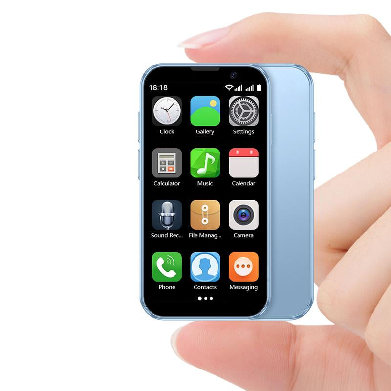 SOYES Mini Smartphone 3.0" HD Touchscreen Kids' Toy Cellphone GPS Portable Lightweight Android System Capabilities 3MP+5MP Dual Camera Setup Perfect Gift for Kids Learning Tool