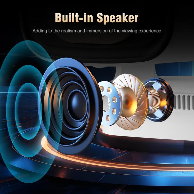 [US Warehouse] Magcubic Auto Focus HY310 Projector 330ANSI Google Assistant 4K Videosource Supported Native 1080P BT5.4 WIFI6 Android 11 Built-In Speaker Allwinner H713 180° Flexible 130"Screen 60Hz Reflash Home Cinema Mini Portable Projector