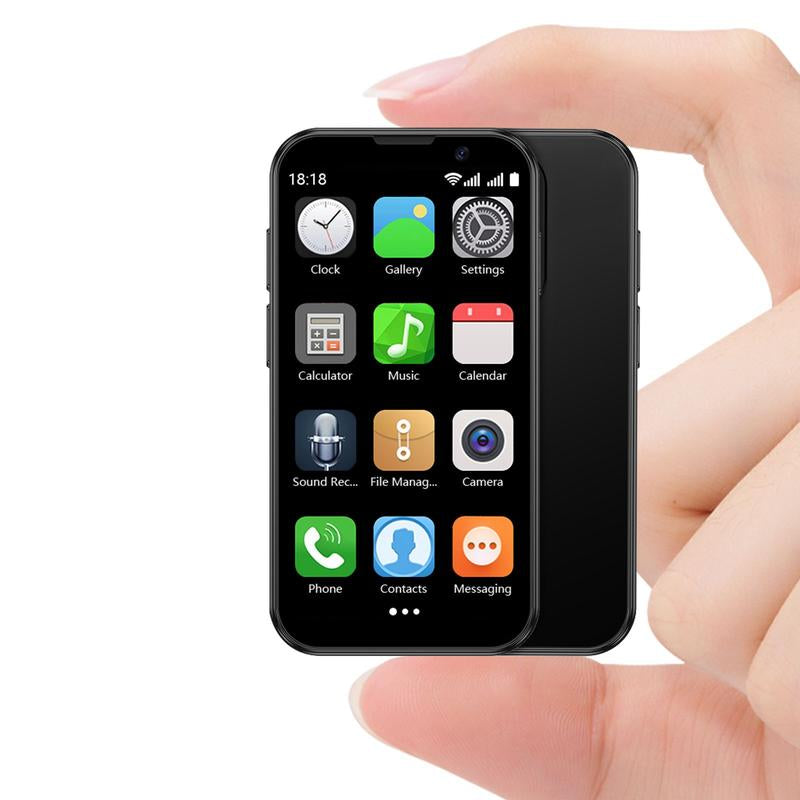 SOYES Mini Smartphone 3.0" HD Touchscreen Kids' Toy Cellphone GPS Portable Lightweight Android System Capabilities 3MP+5MP Dual Camera Setup Perfect Gift for Kids Learning Tool