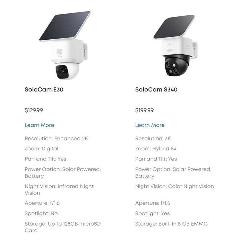 【Exclusive Bundle】Eufy Security Solocam S340 360° Pan & Tilt Solar Security Camera 2.4 Ghz Wi-Fi No Monthly Fee Homebase S380 Compatible - Ai Auto Lock and Tracking